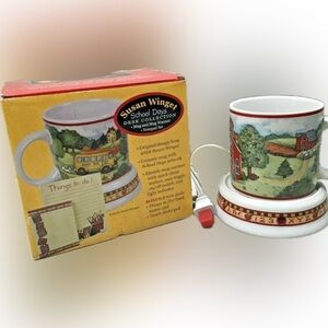 Susan Winget School Days Mug & Electric Warmer Desk Set 2 Note Pads Teacher Gift